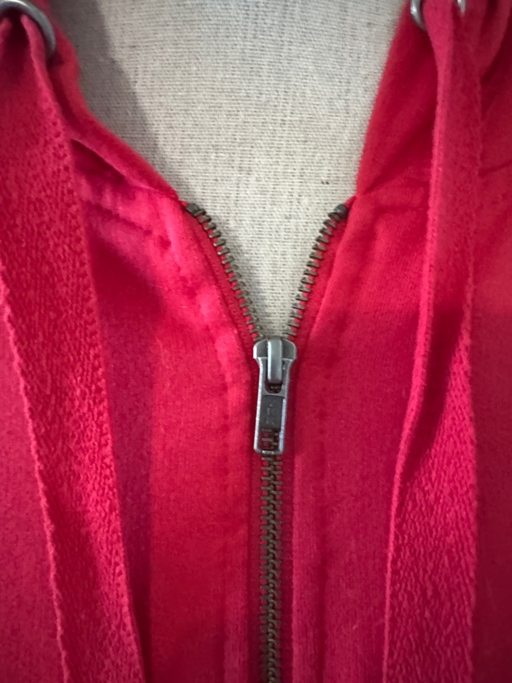 ellos Red Zip-Up Hoodie Cardigan - Picture 2 of 5